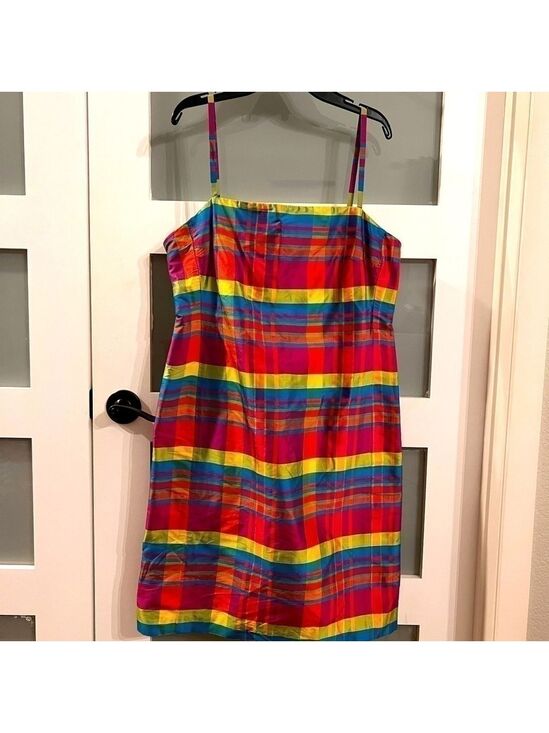 Lauren Ralph Lauren Dresses & Skirts - 𝅺lauren RALPH LAUREN stripped silk shift dress. Size 8
